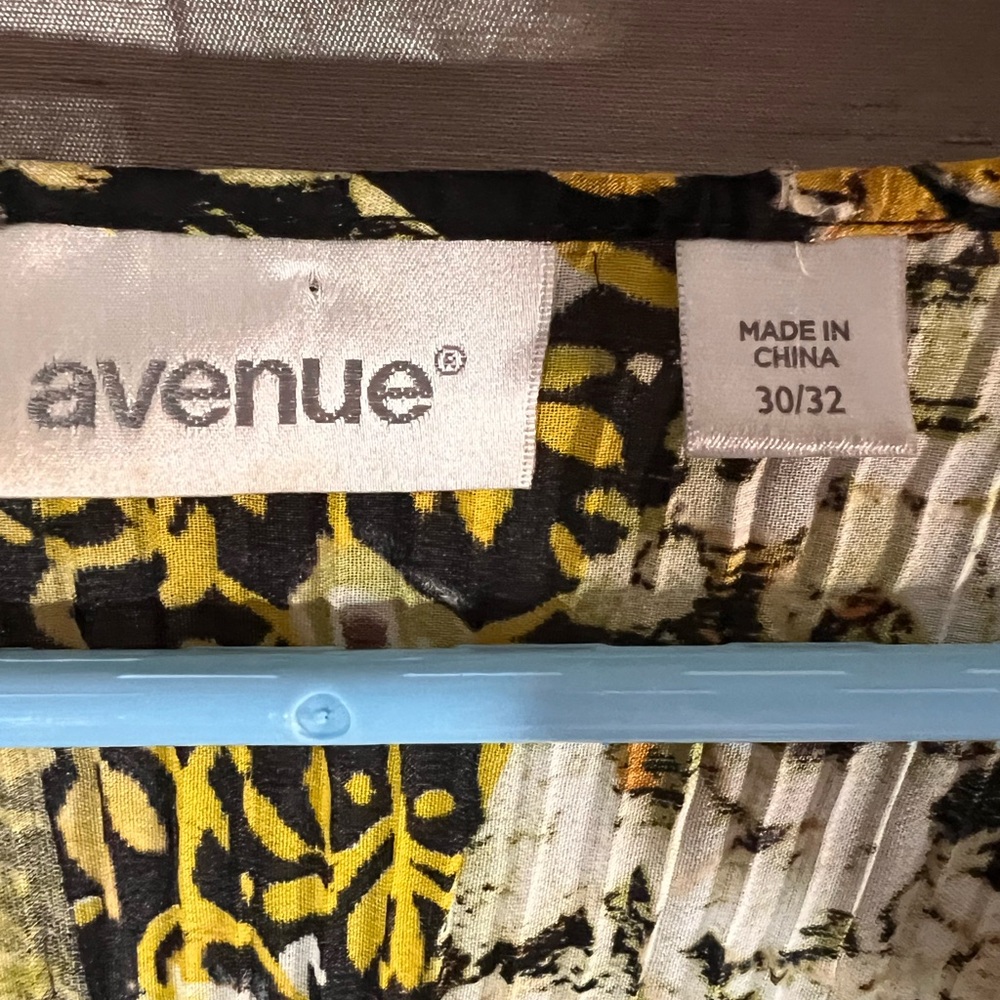 Avenue Multicolor Patchwork Blouse With Rhineston… - image 3